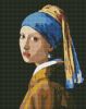 Diamond mosaic - Girl with a pearl earring ©Jan Vermeer