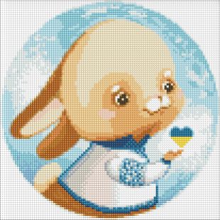 Алмазна мозаїка без підрамника - Зайчик ©Катерина Валерьїва