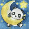 Diamond mosaic without frame - Fabulous dreams with hologram rhinestones (AB)