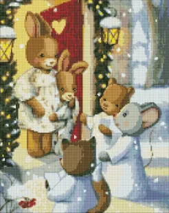 Алмазна мозаїка - Магія колядок з голограмними стразами (AB) ©tanya_bonya