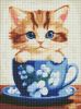 Алмазная мозаика - Озорной котенок с голограммными стразами (AB) ©art_selena_ua