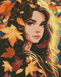 Алмазная мозаика - Осенний листопад с голограммными стразами (AB) ©art_selena_ua