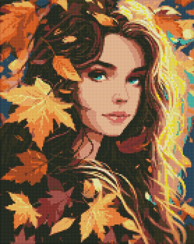 Алмазная мозаика - Осенний листопад с голограммными стразами (AB) ©art_selena_ua