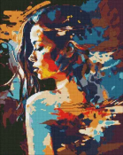 Алмазна мозаїка - Дівчина-загадка ©art_selena_ua