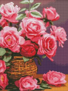 Алмазна мозаїка без підрамника - Барвисті троянди ©art_selena_ua