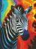 Diamond mosaic - Rainbow zebra ©art_selena_ua