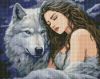 Diamond mosaic - Under the protection of the wolf ©art_selena_ua