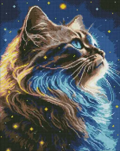 Алмазна мозаїка - Магія космосу з голограмними стразами (AB) ©art_selena_ua