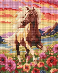 Алмазна мозаїка - Витончений кінь ©art_selena_ua