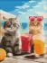 Diamond mosaic without frame - Cats on holiday ©art_selena_ua