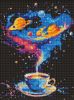 Diamond mosaic - Space vortex with hologram rhinestones (AB) ©art_selena_ua