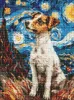 Diamond mosaic without frame - An adorable jack russell ©art.solomiia