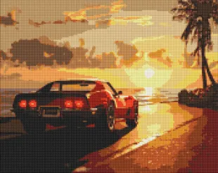Diamond mosaic - Travelling by the coast ©art_selena_ua