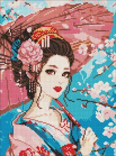 Алмазная мозаика - Японская красавица ©art_selena_ua