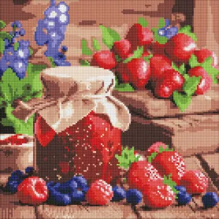 Алмазная мозаика - Малиновое варенье ©art_selena_ua