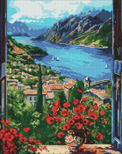 Алмазна мозаїка - Пристань у горах ©art_selena_ua