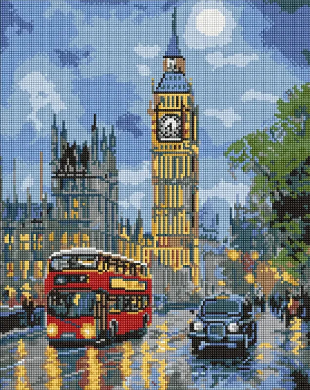 Diamond mosaic - London at night ©art_selena_ua