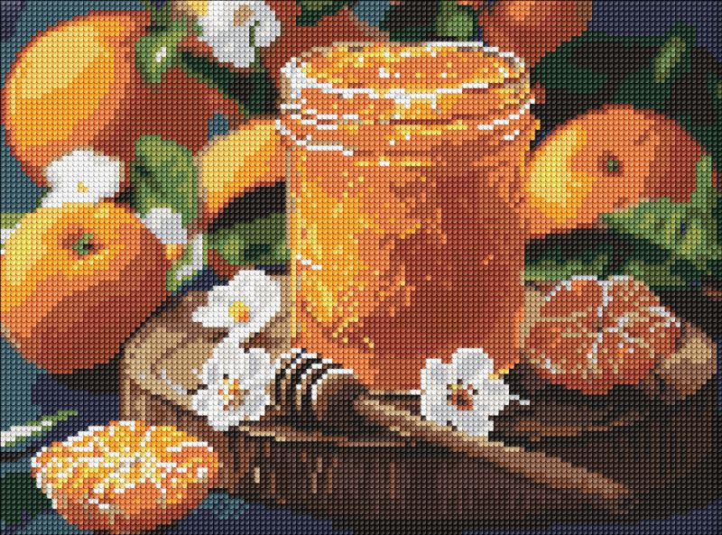 Алмазная мозаика - Мандариновое варенье ©art_selena_ua