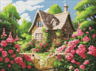 Алмазна мозаїка - Затишний будиночок ©art_selena_ua