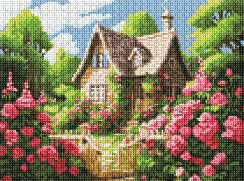 Алмазна мозаїка - Затишний будиночок ©art_selena_ua