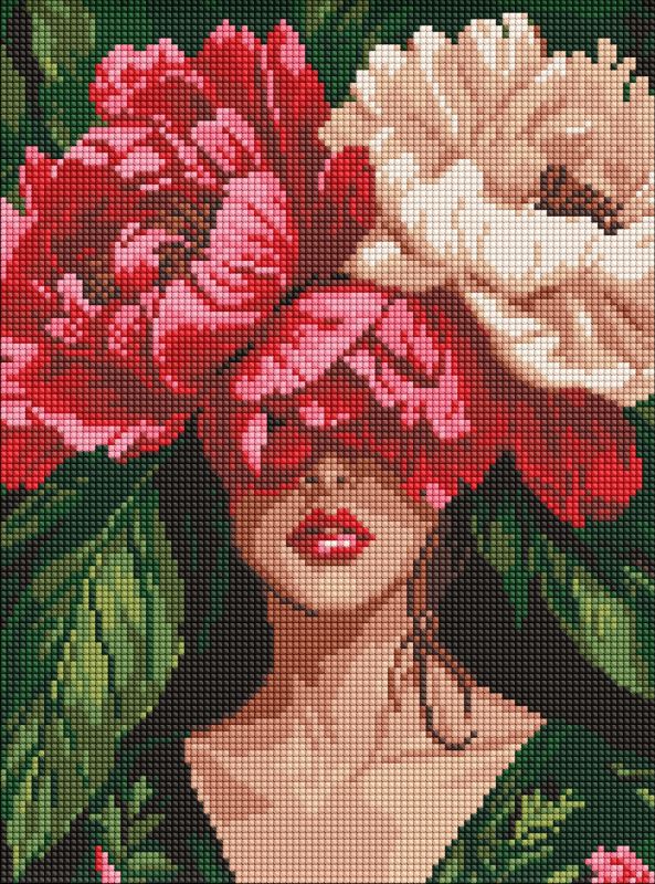 Diamond mosaic - Mysterious peonies ©victoria_art___