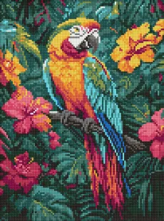 Алмазна мозаїка - Тропічний птах ©art_selena_ua