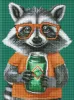 Diamond mosaic - Cute raccoon ©art_selena_ua