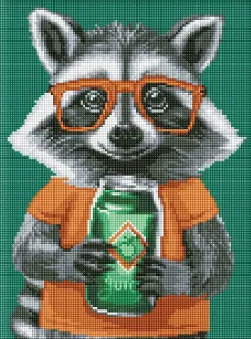 Алмазна мозаїка - Милий єнот ©art_selena_ua
