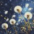 Diamond mosaic - Flying dandelions in the evening sky ©art_selena_ua
