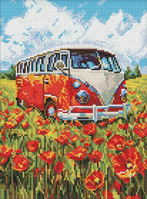 Diamond mosaic - A journey into the red ©art_selena_ua