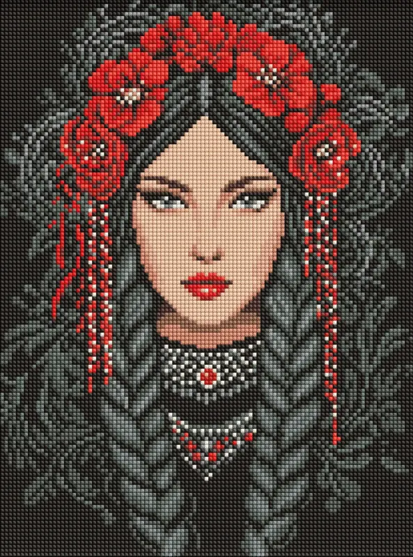 Алмазна мозаїка - Незламна українка ©art_selena_ua