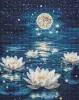 Diamond mosaic - Lotus under the glow ©art_selena_ua