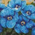Diamond mosaic - Violets in the dew ©art_selena_ua
