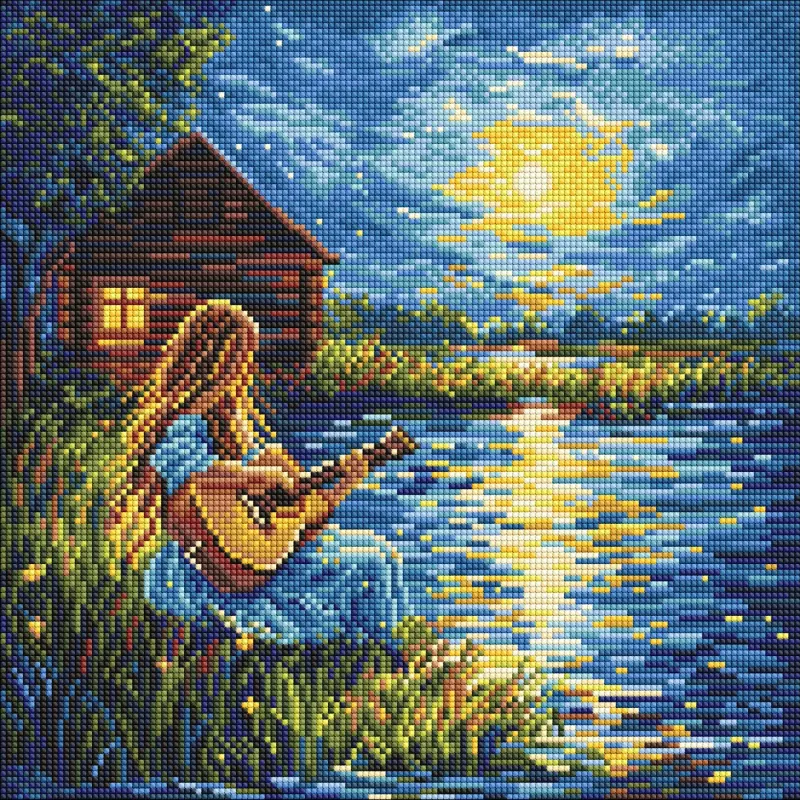 Алмазная мозаика - Звуки в темноте ©art_selena_ua