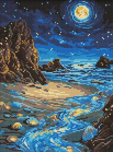 Алмазная мозаика - Сияющий берег ©art_selena_ua