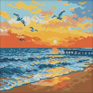 Diamond mosaic - On the seashore ©art_selena_ua
