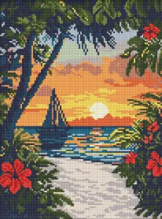 Алмазная мозаика - Красота тропиков ©art_selena_ua