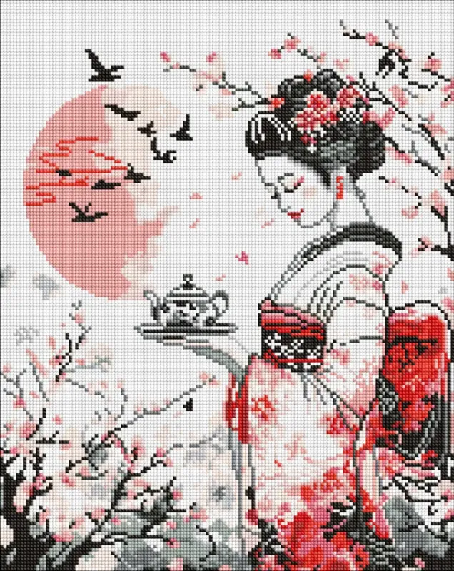 Diamond mosaic - Geisha's Tea ©art_selena_ua