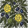 Diamond mosaic - Stained glass window. Lemons ©art_selena_ua