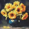 Diamond mosaic - Sunflower in the dark ©art_selena_ua
