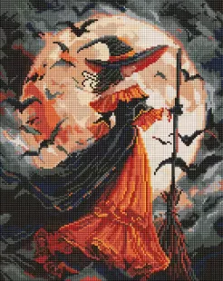 Diamond mosaic - Witch by the Moon ©art_selena_ua