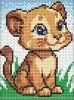 Diamond mosaic without frame - The little lion ©art_selena_ua