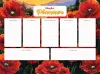 Magnetic planner with diamond mosaic - Poppies ©art_selena_ua