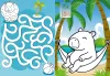 Coloring book with stickers - Capybara on Vacation