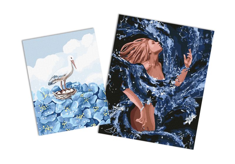 Sets of paintings - "Element of water " & "Flowering valley"