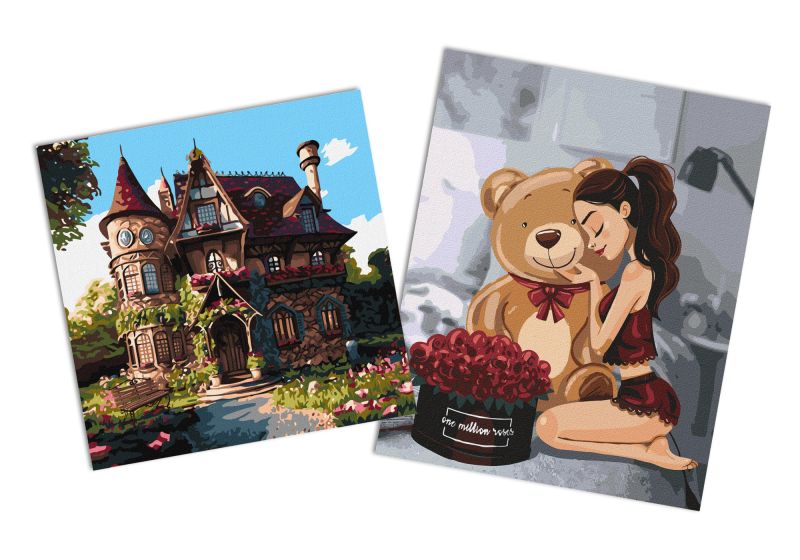 Sets of paintings - "One million roses " & "The cozy palace"