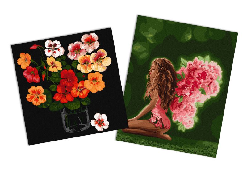 Sets of paintings - "Flower wings " & "Nasturtiums"