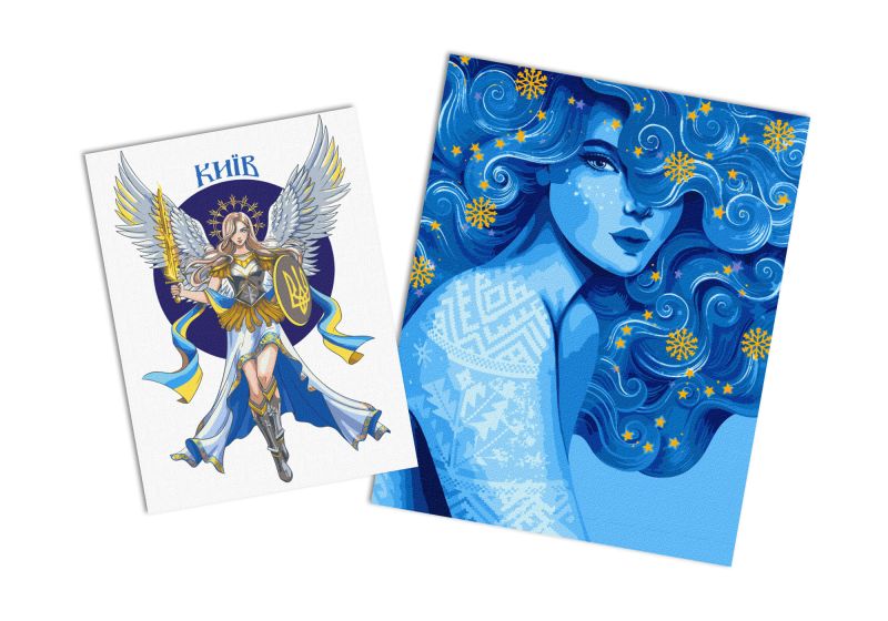 Sets of paintings - "Cold beauty" & "Kyiv"
