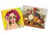 Sets of paintings - "Bohemian waxwing lunch " & "Pop art girl"