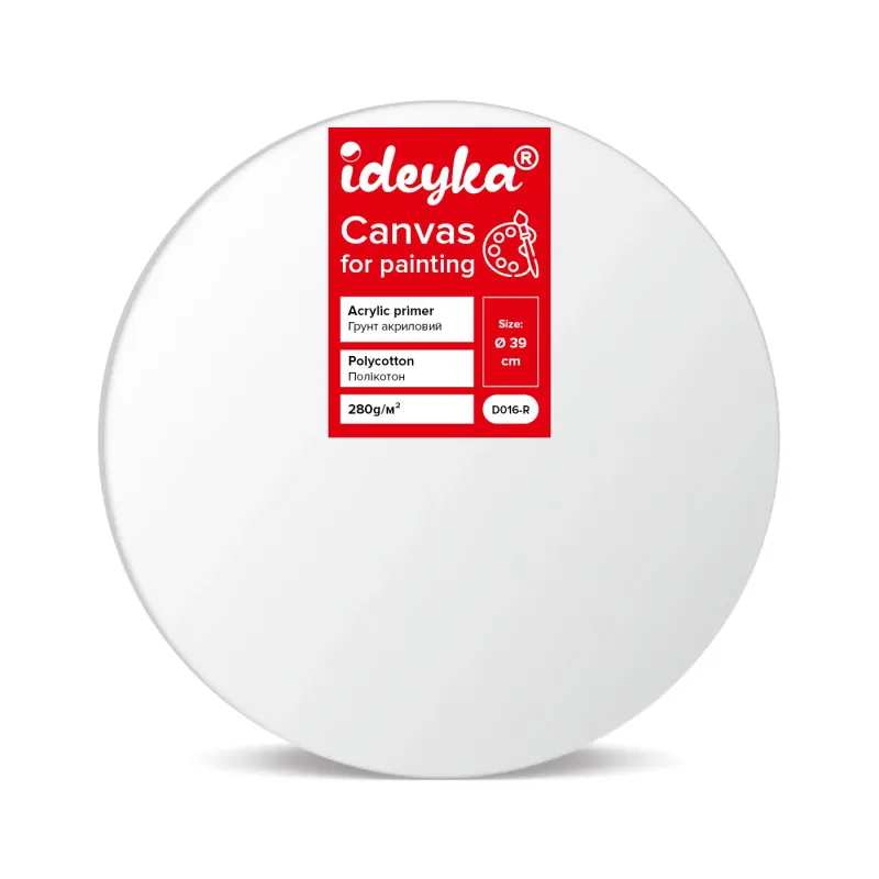 Canvas on a round stretcher d39cm